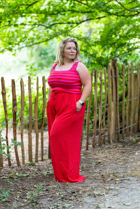 Pantalon Éclat Rouge