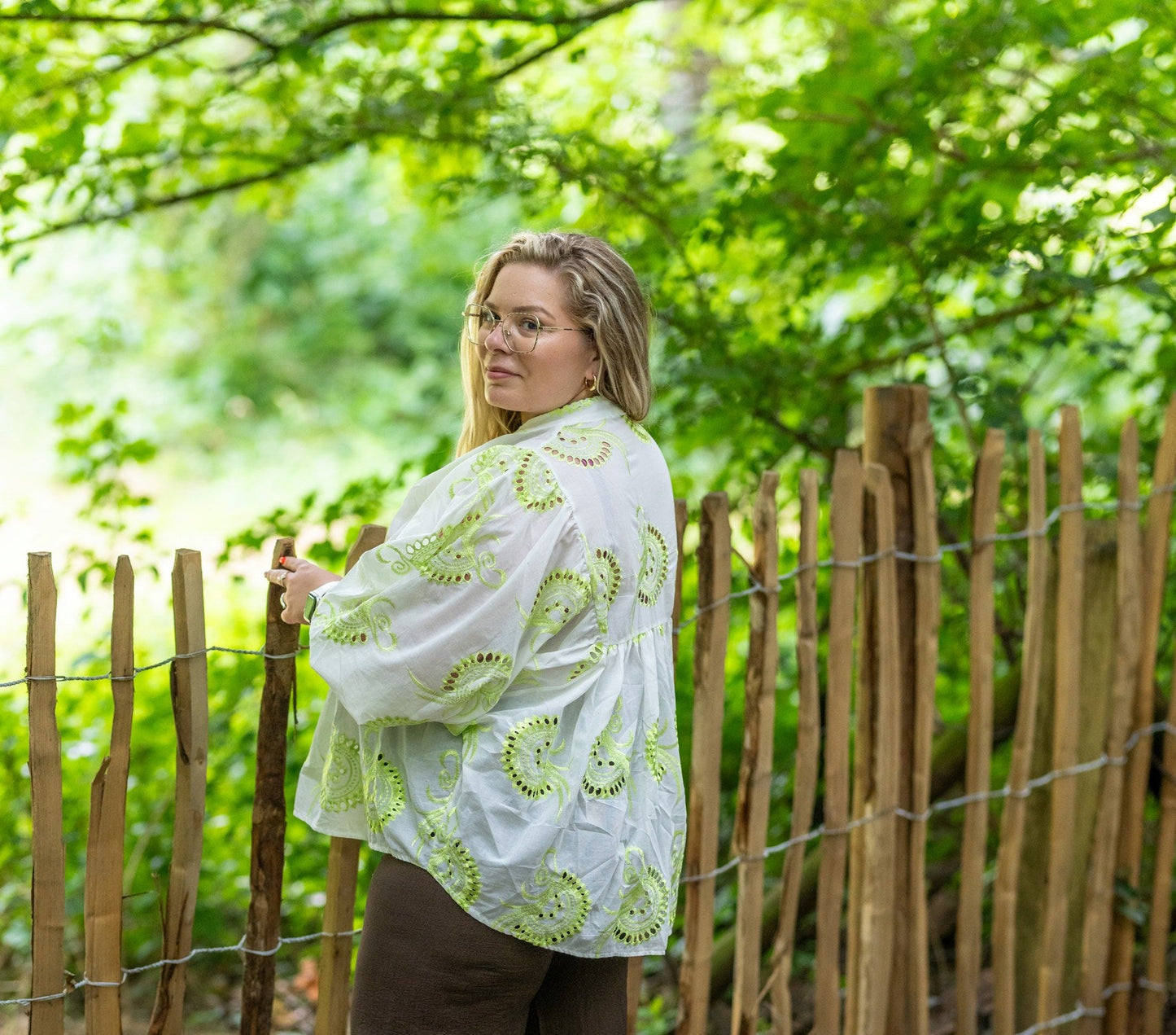 Chemise Bohème Lime