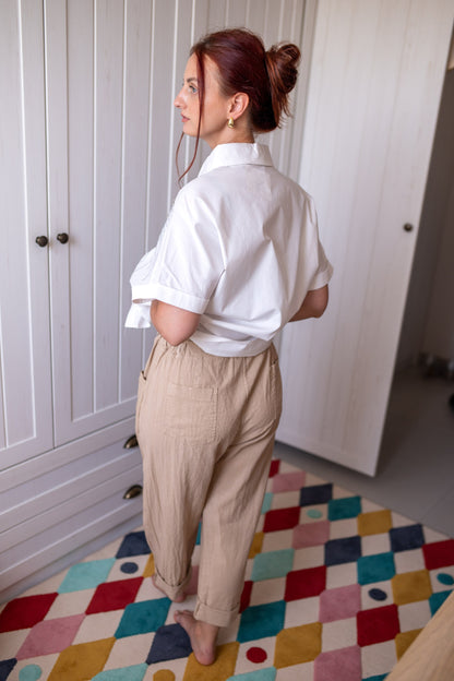 Sand Linen Trousers